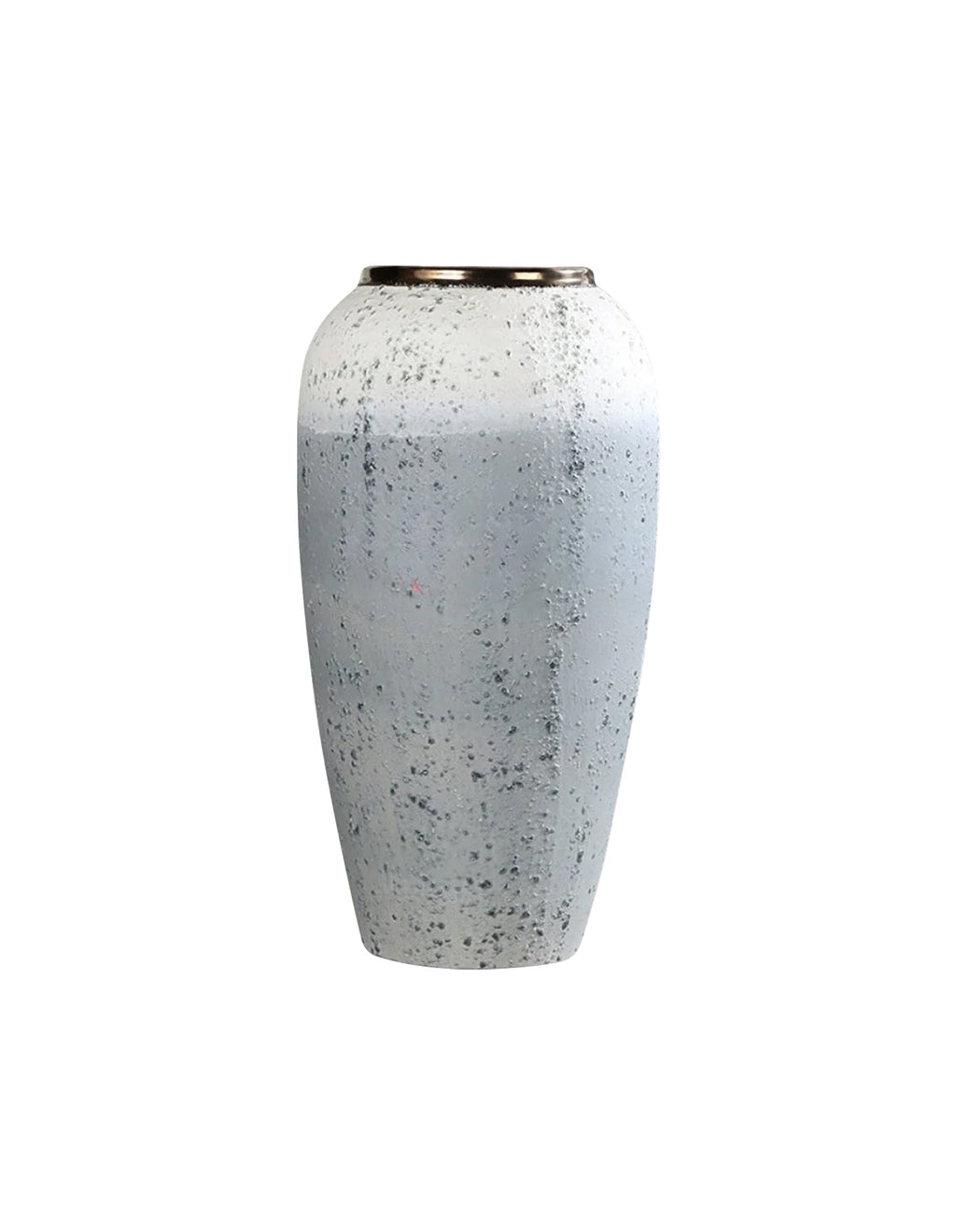 SOGA 35x17cm White and Grey Large Ceramic Flower Vase Elegant Living Room Home Decor-0