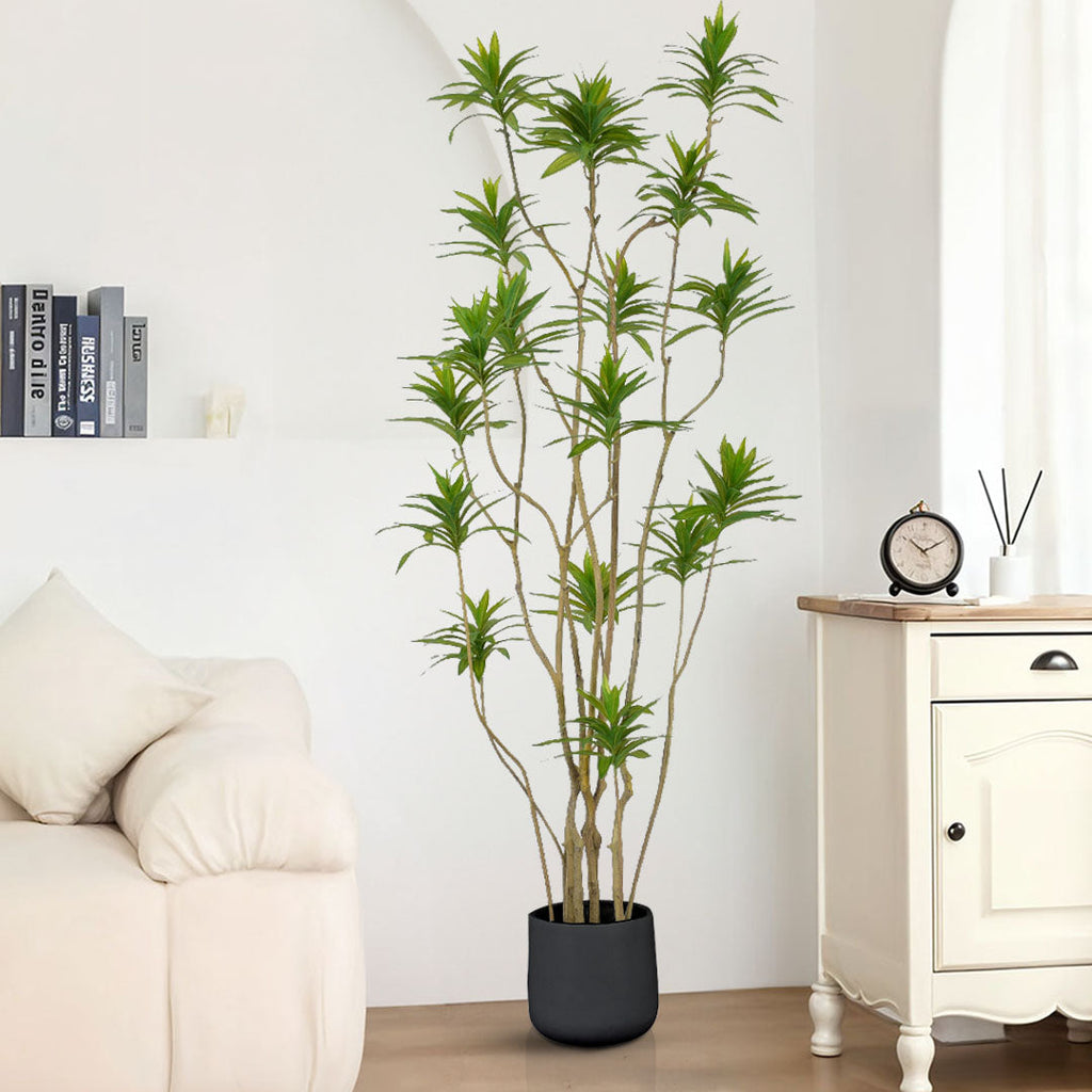 NNEAGS 190cm Lily Bamboo Plant Tree Living Room Artificial Plant Home Accent Decoration