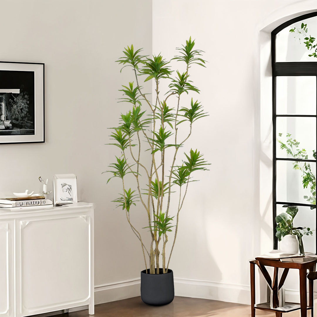 NNEAGS 190cm Lily Bamboo Plant Tree Living Room Artificial Plant Home Accent Decoration