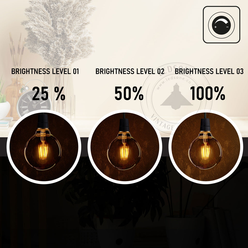 10 Pack G95 E27 8W LED Globe Vintage LED Retro Light Bulbs~4159