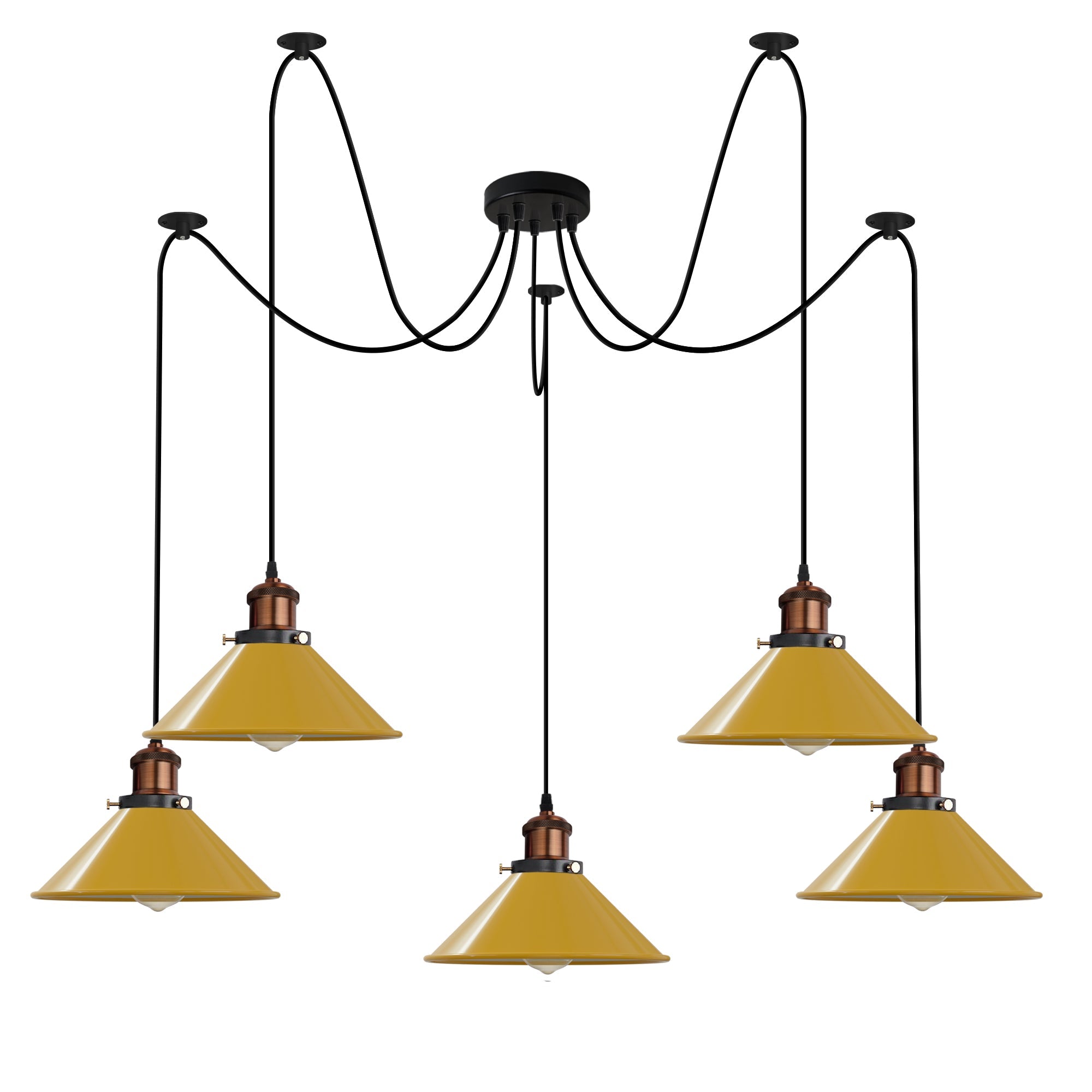 5-Way Industrial Hanging Pendant Spider Lights ~5126