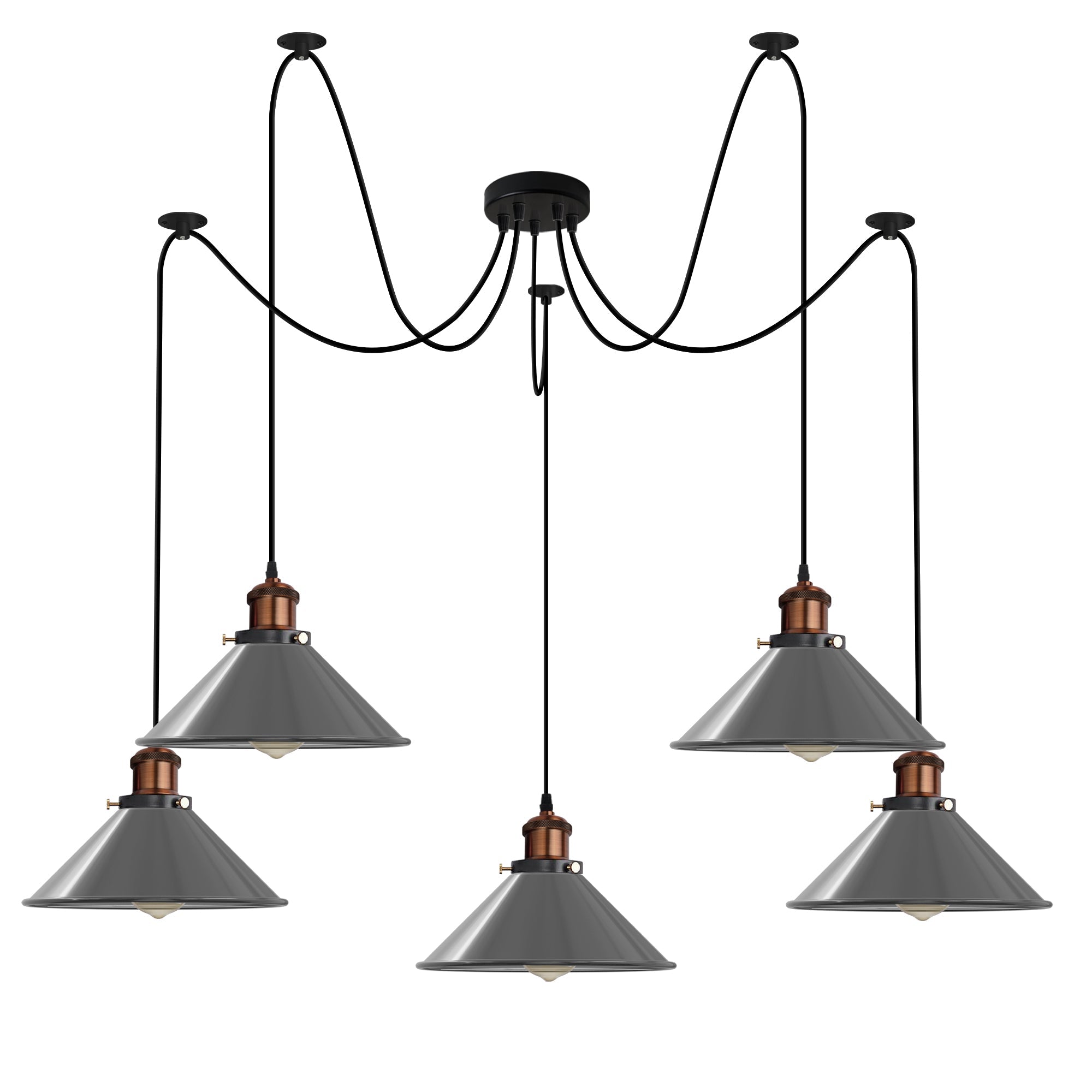 5-Way Industrial Hanging Pendant Spider Lights ~5126