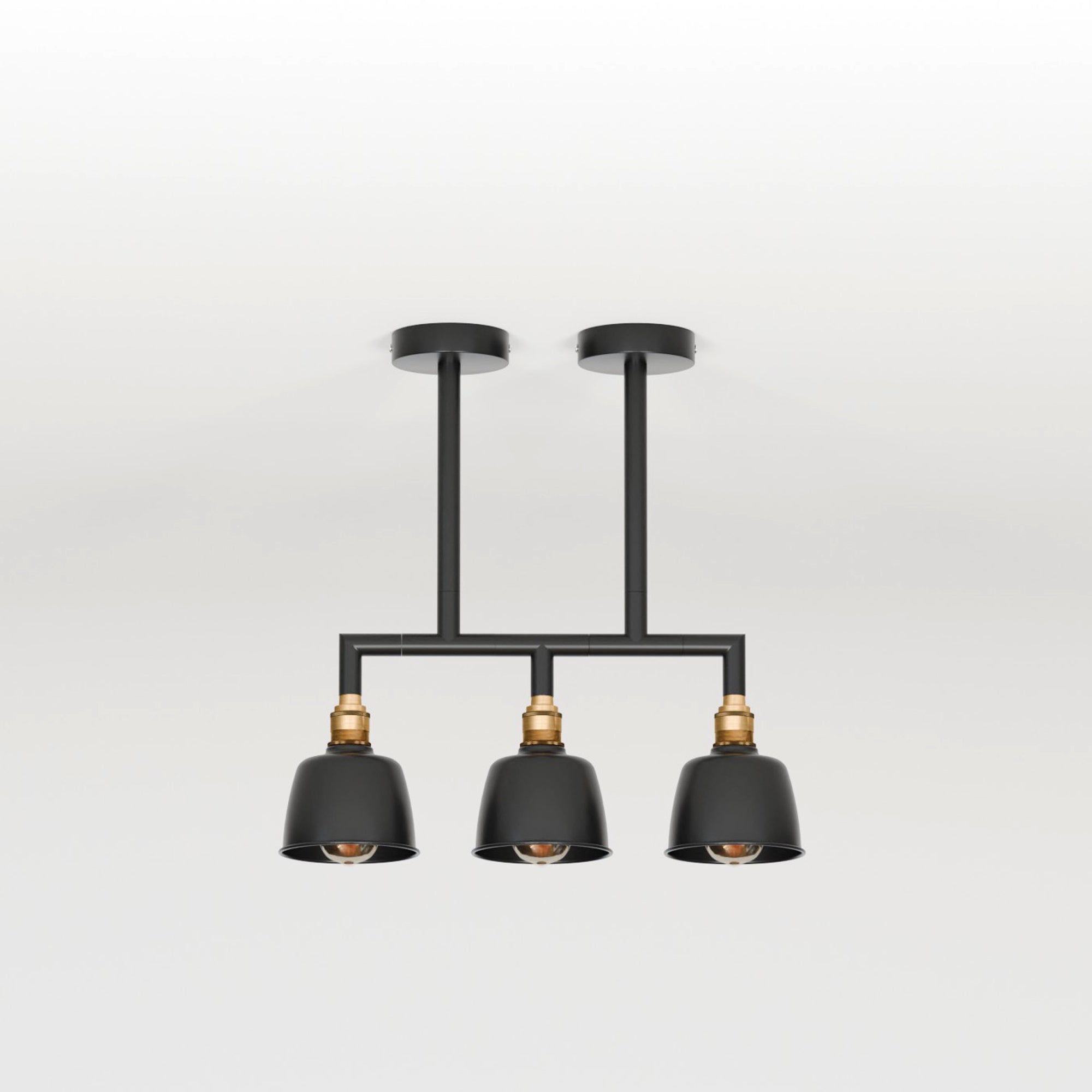 3-Way Industrial Pipe Ceiling Pendant Lights Fitting Metal Indoor Lamp ~5638