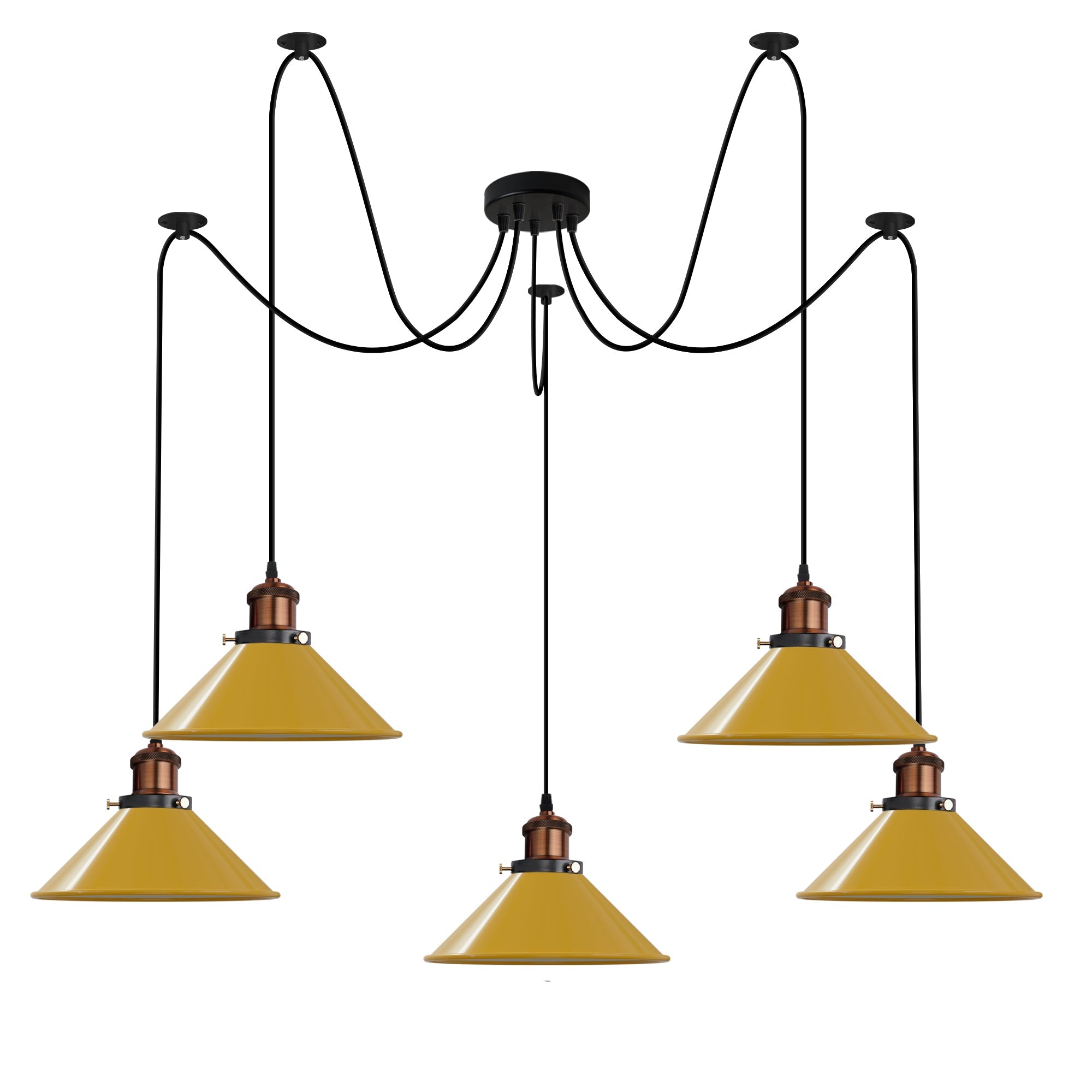 5-Way Industrial Hanging Pendant Spider Lights ~5126