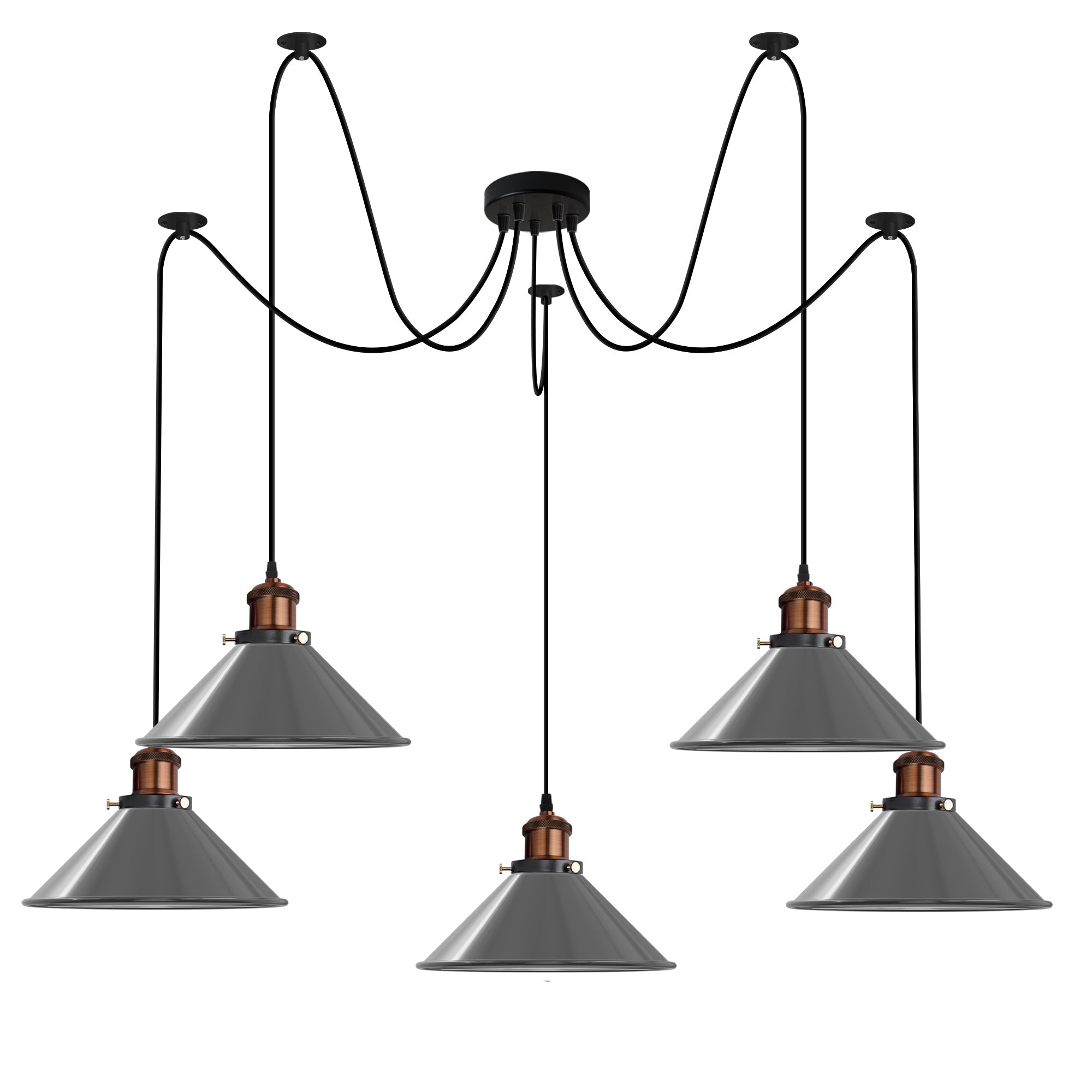 5-Way Industrial Hanging Pendant Spider Lights ~5126