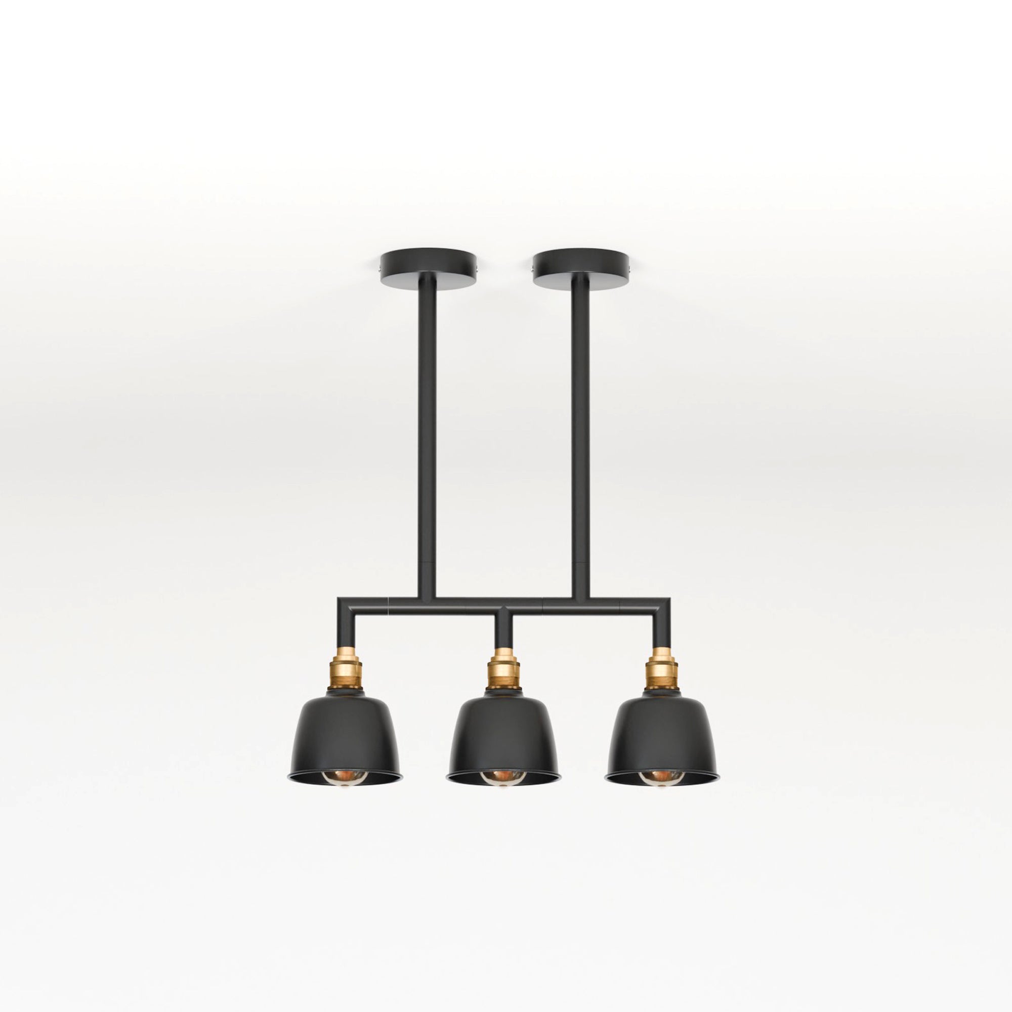 3-Way Industrial Pipe Ceiling Pendant Lights Fitting Metal Indoor Lamp ~5638