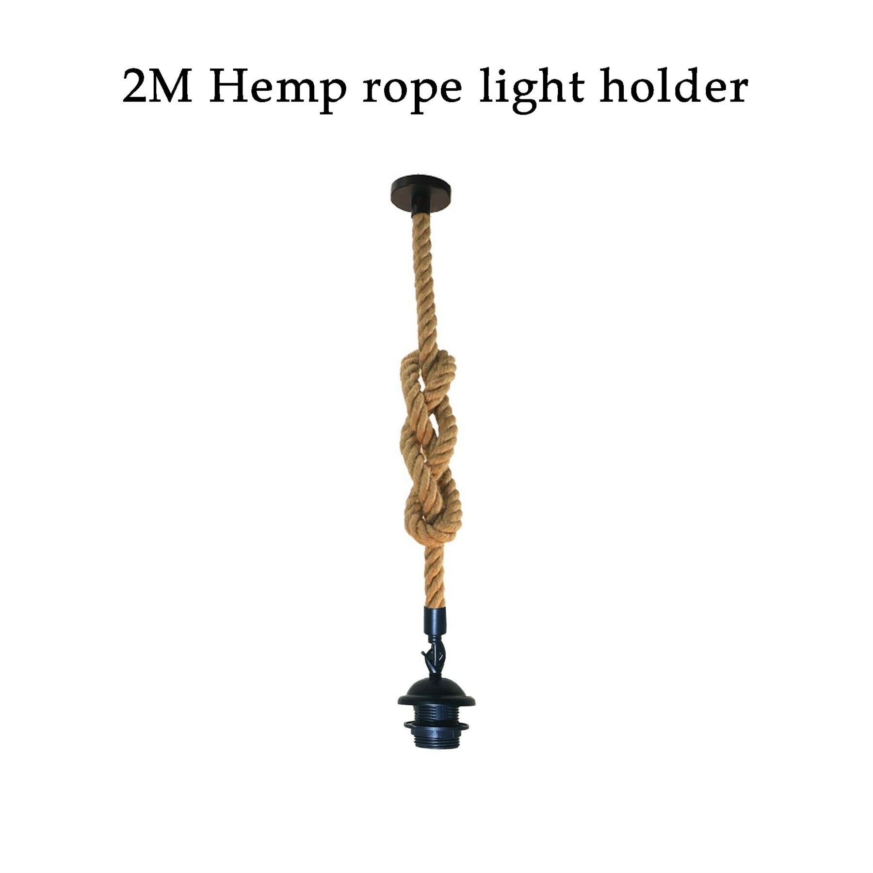 Retro Hemp Rope Pendant E27 Holder Ceiling Light Decor~1358