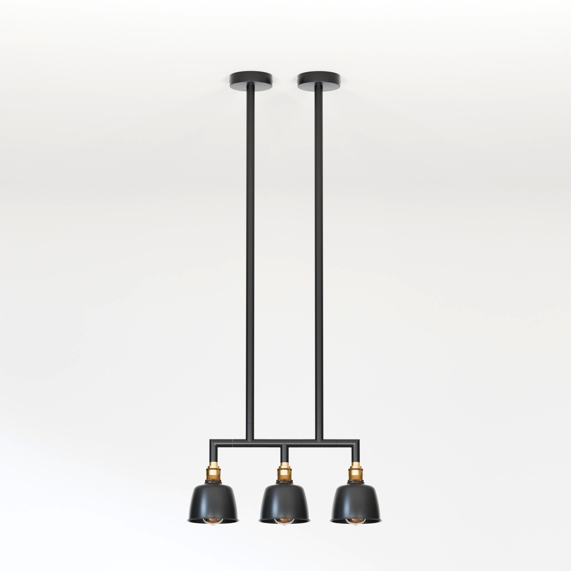 3-Way Industrial Pipe Ceiling Pendant Lights Fitting Metal Indoor Lamp ~5638