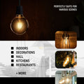 10 Pack G95 E27 8W LED Globe Vintage LED Retro Light Bulbs~4159