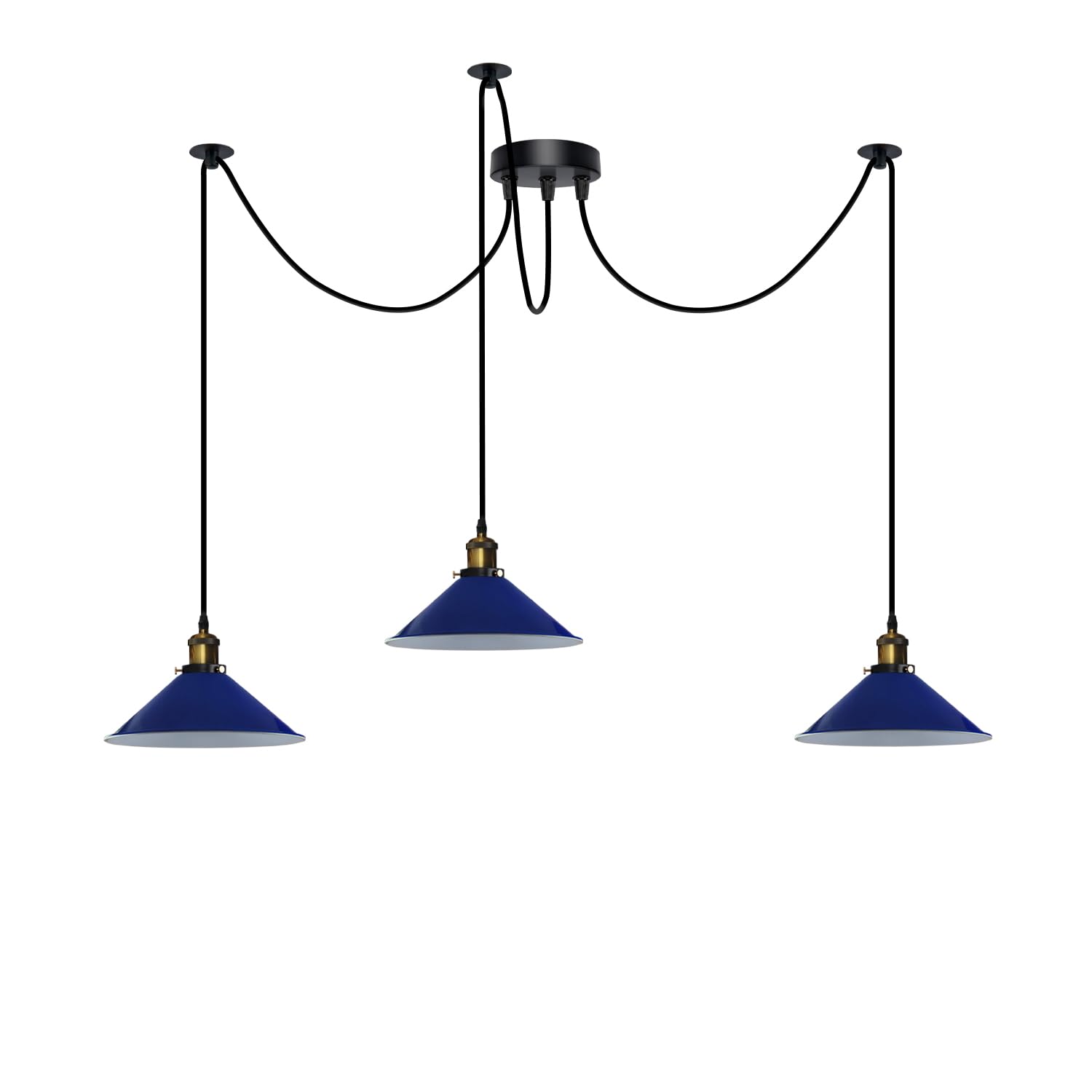 3 Fluming Spider Pendant Light E27 Metal ~6175