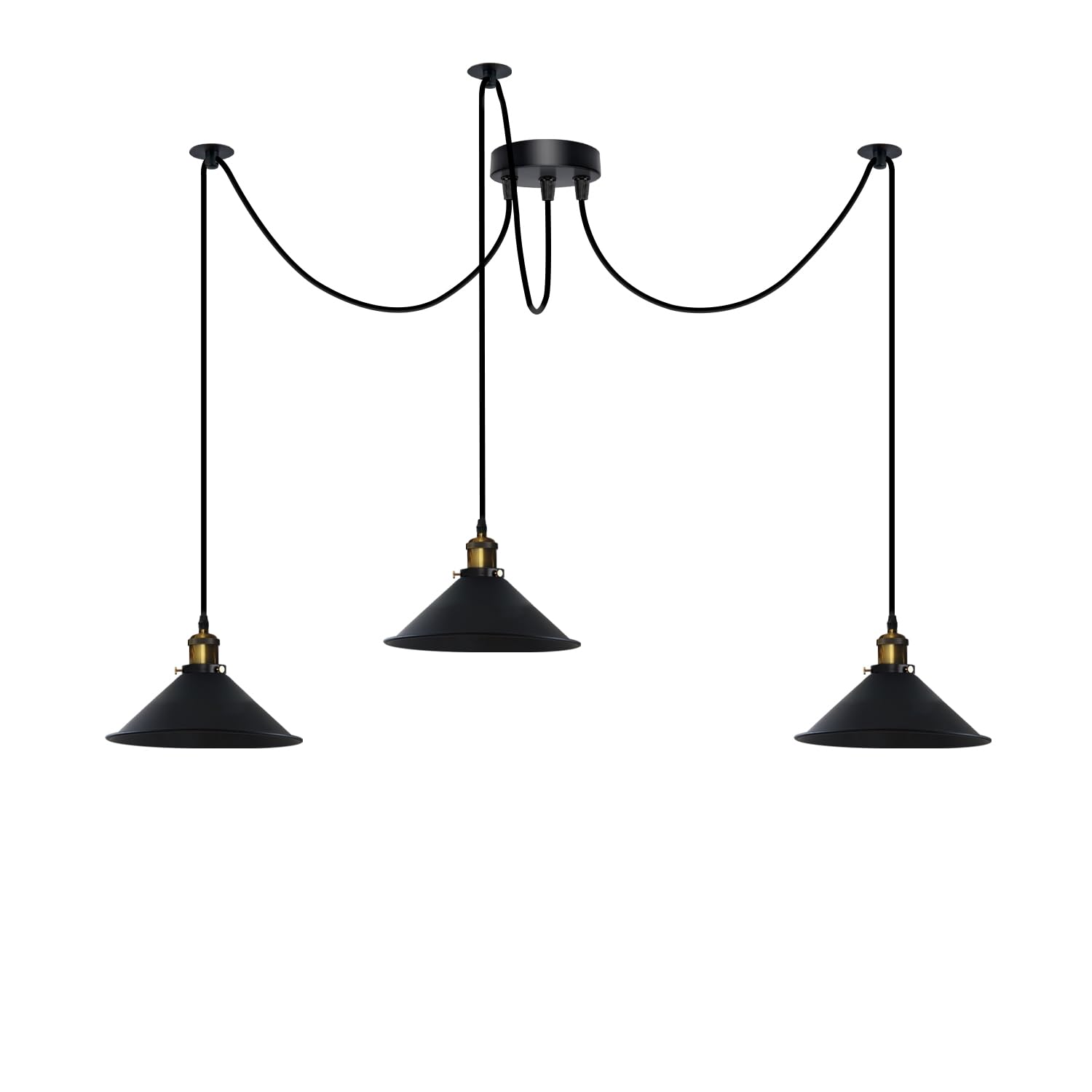 3 Fluming Spider Pendant Light E27 Metal ~6175