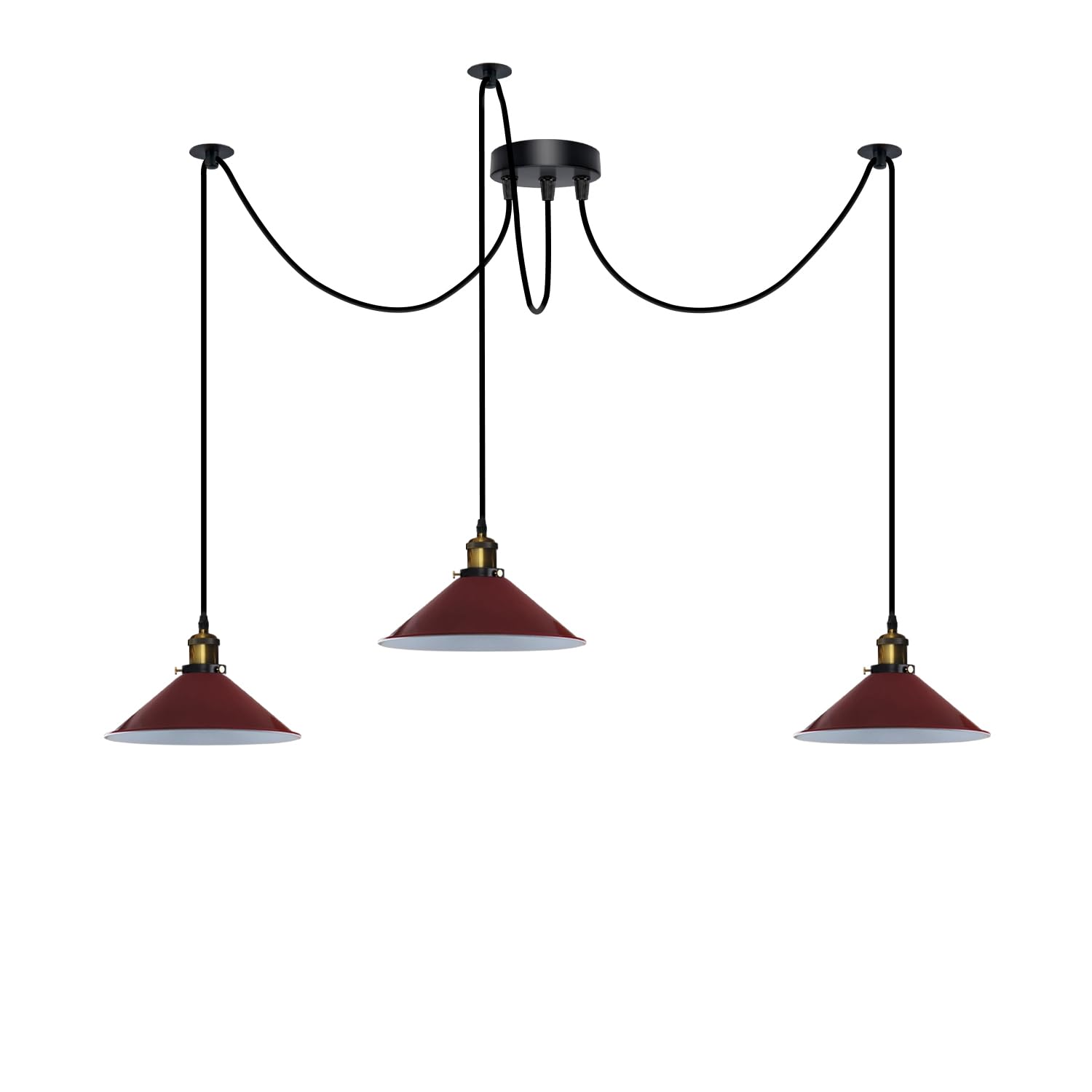 3 Fluming Spider Pendant Light E27 Metal ~6175