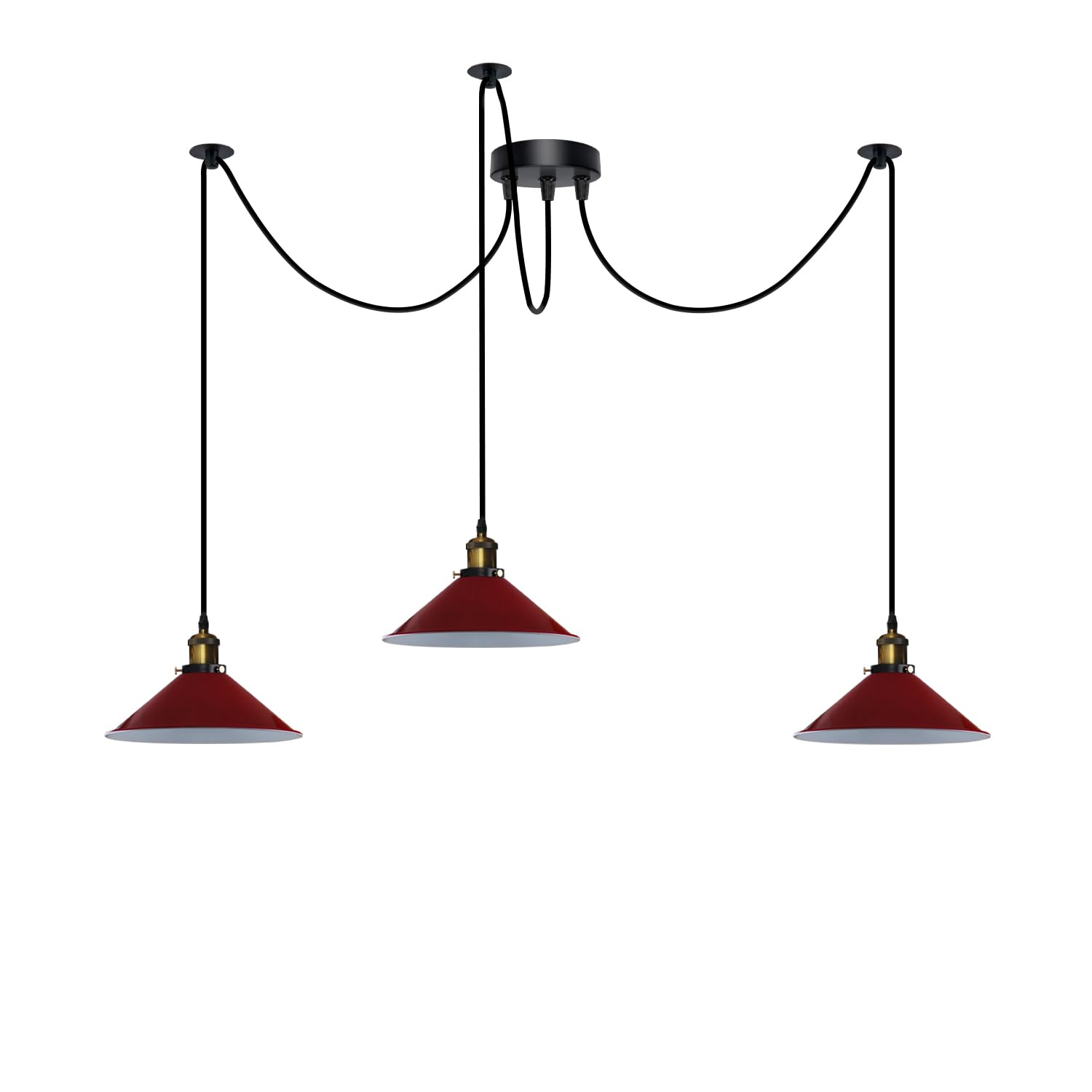 3 Fluming Spider Pendant Light E27 Metal ~6175