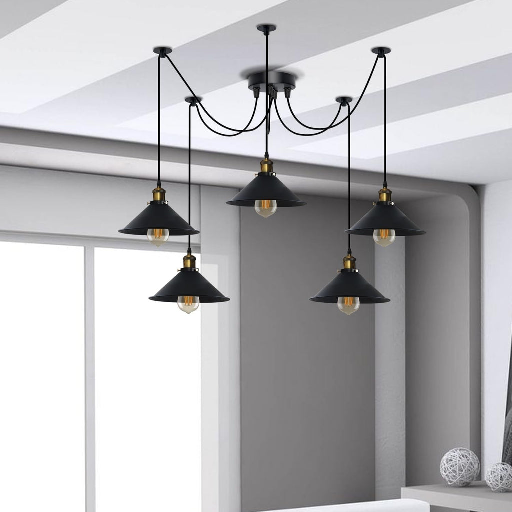 5-Way Industrial Hanging Pendant Spider Lights ~5126