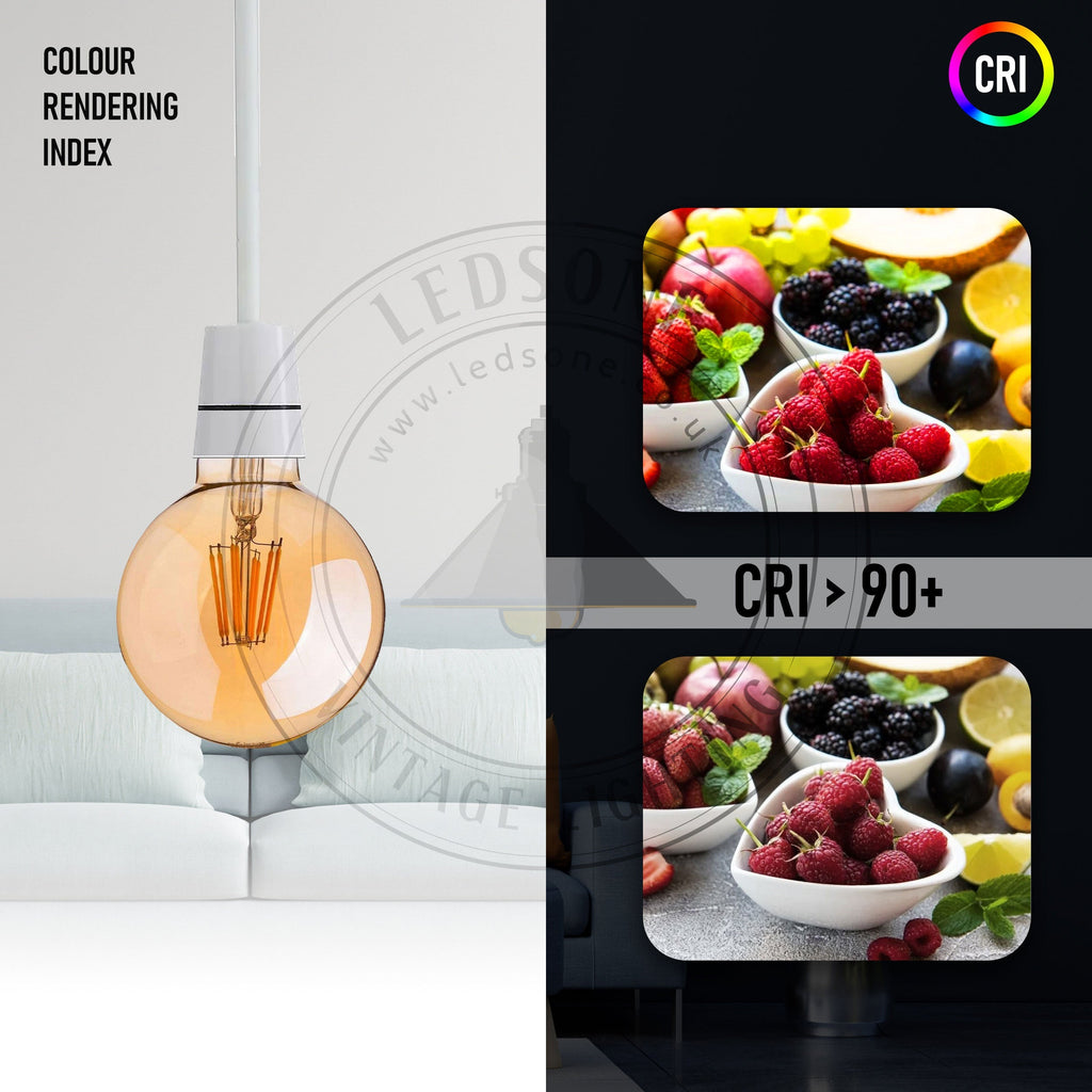 10 Pack G95 E27 8W LED Globe Vintage LED Retro Light Bulbs~4159