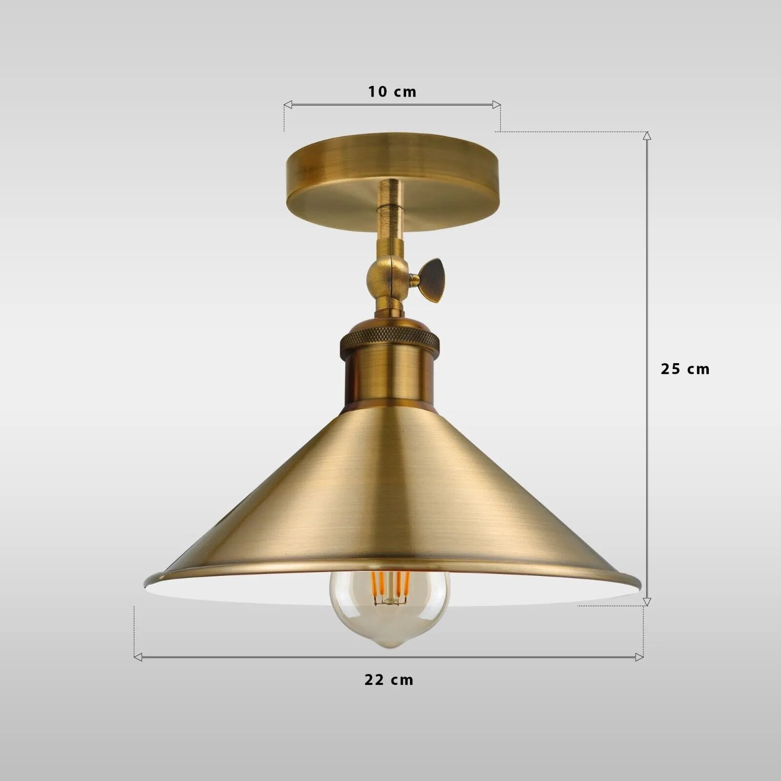 Adjustable semi Flush Mount Metal ceiling Light  ~5132
