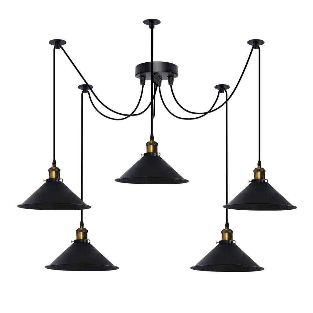 5-Way Industrial Hanging Pendant Spider Lights ~5126