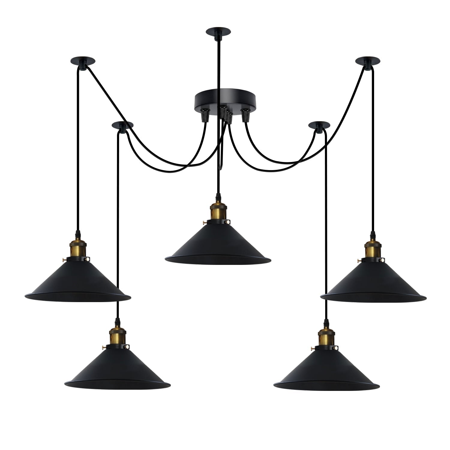 5-Way Industrial Hanging Pendant Spider Lights ~5126