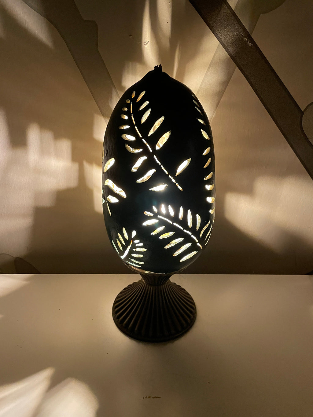 Gourd Lamp - Leaves