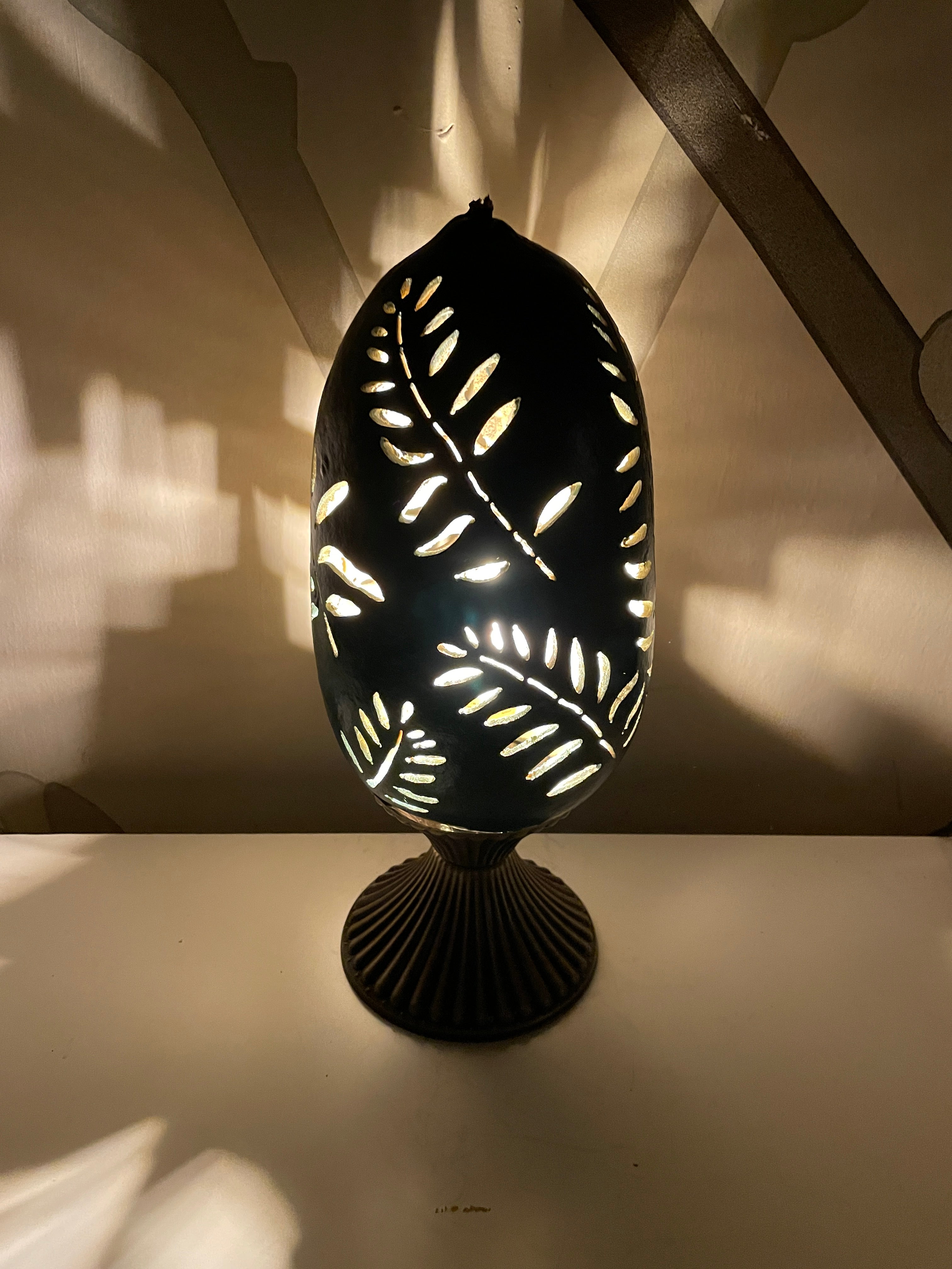 Gourd Lamp - Leaves