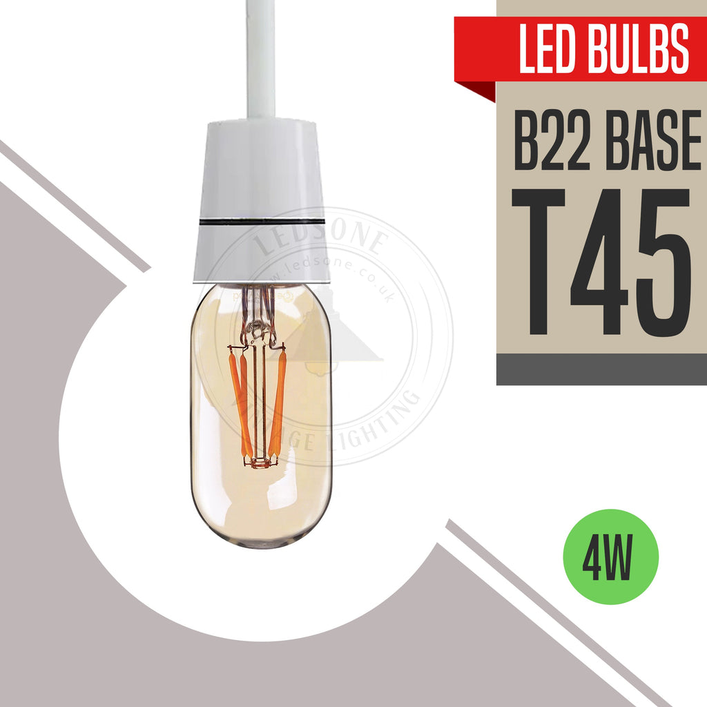 B22 4W T45 LED Light Bulb Dimmable Vintage Filament Light Bulbs ~3077