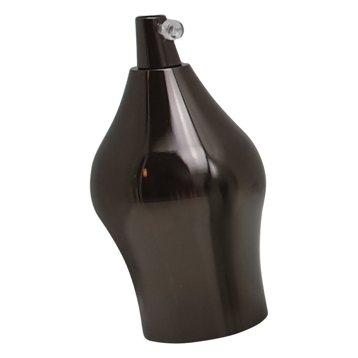 ES E27 Shiny Black Industrial Lamp Light Bulb Holder~3418