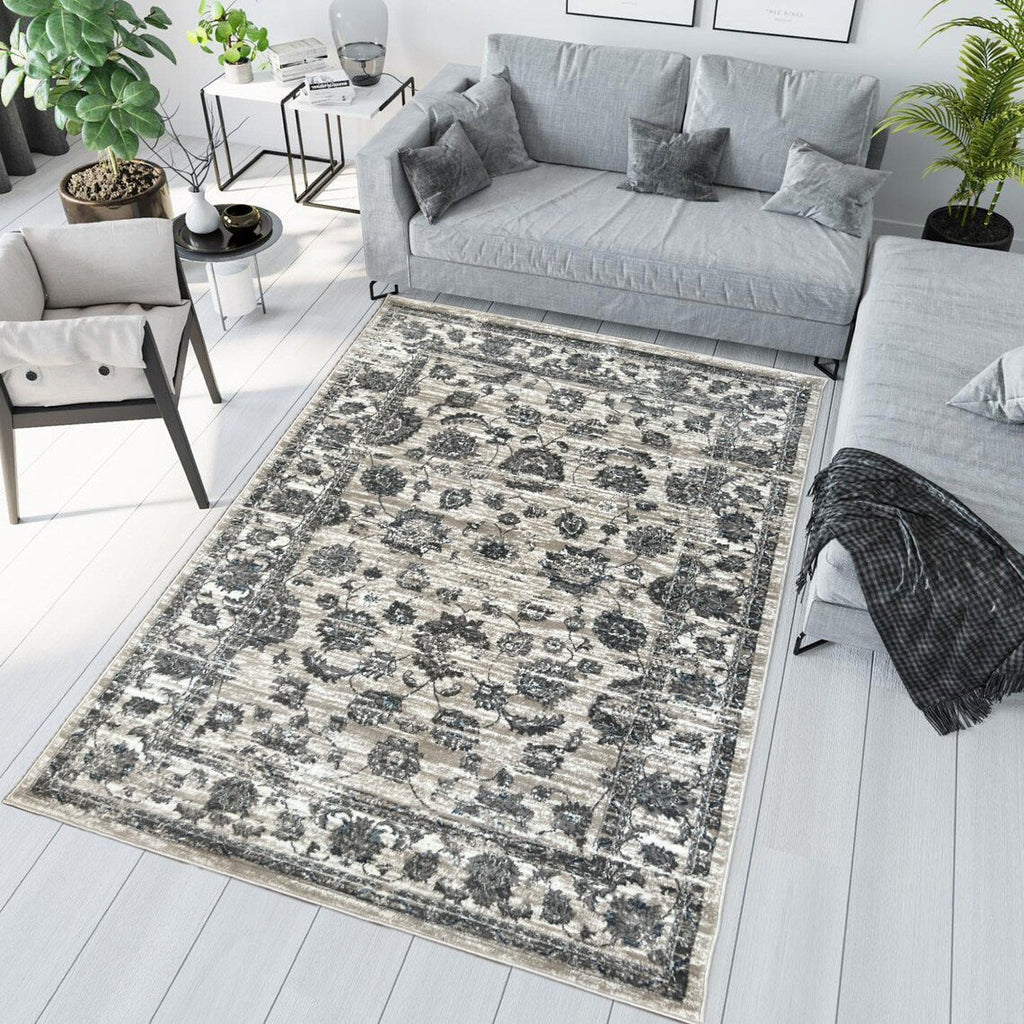 Canvello Area Rugs Premium Rugs for Living Room, Bedroom, Home Dining, Ivory, Grey, Beige-1