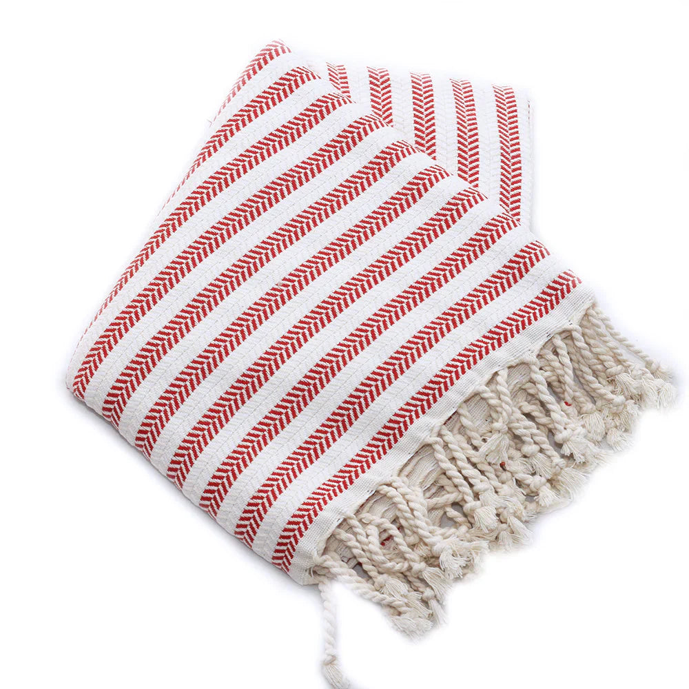 Christmas Gift Towel - Duocolor Herringbone