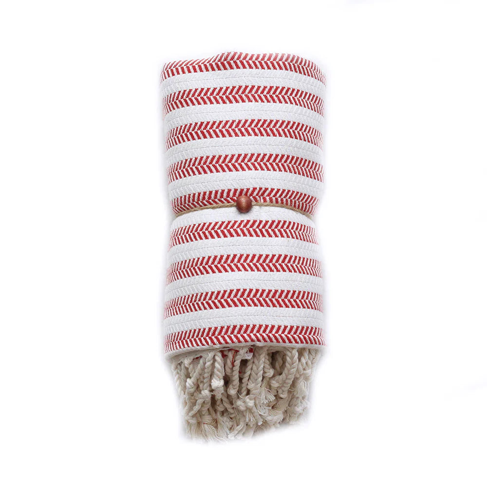 Christmas Gift Towel - Duocolor Herringbone