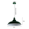 Green colour Modern Vintage Industrial Retro Loft Metal Ceiling Lamp Shade Pendant Light~1646