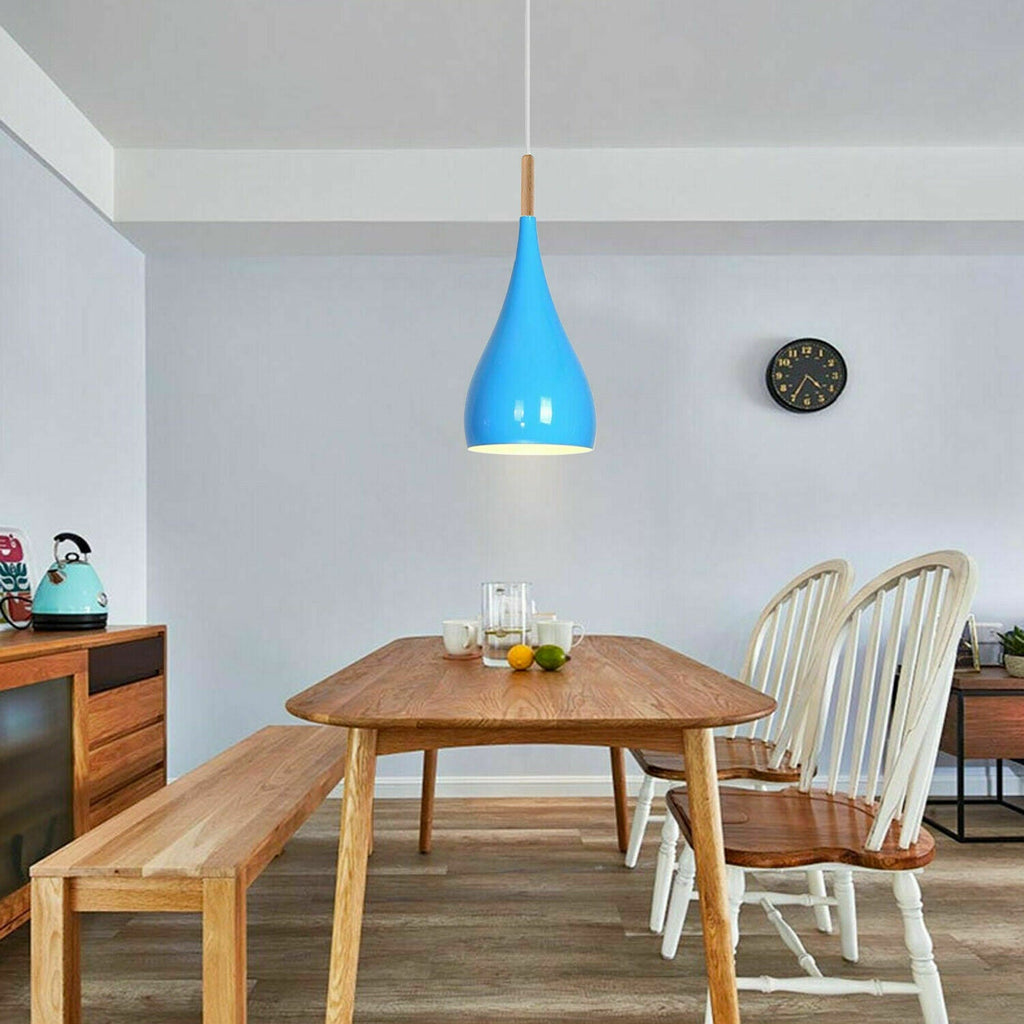 Modern Blue Colour Retro Ceiling Hanging Pendant Light Shade ~1651