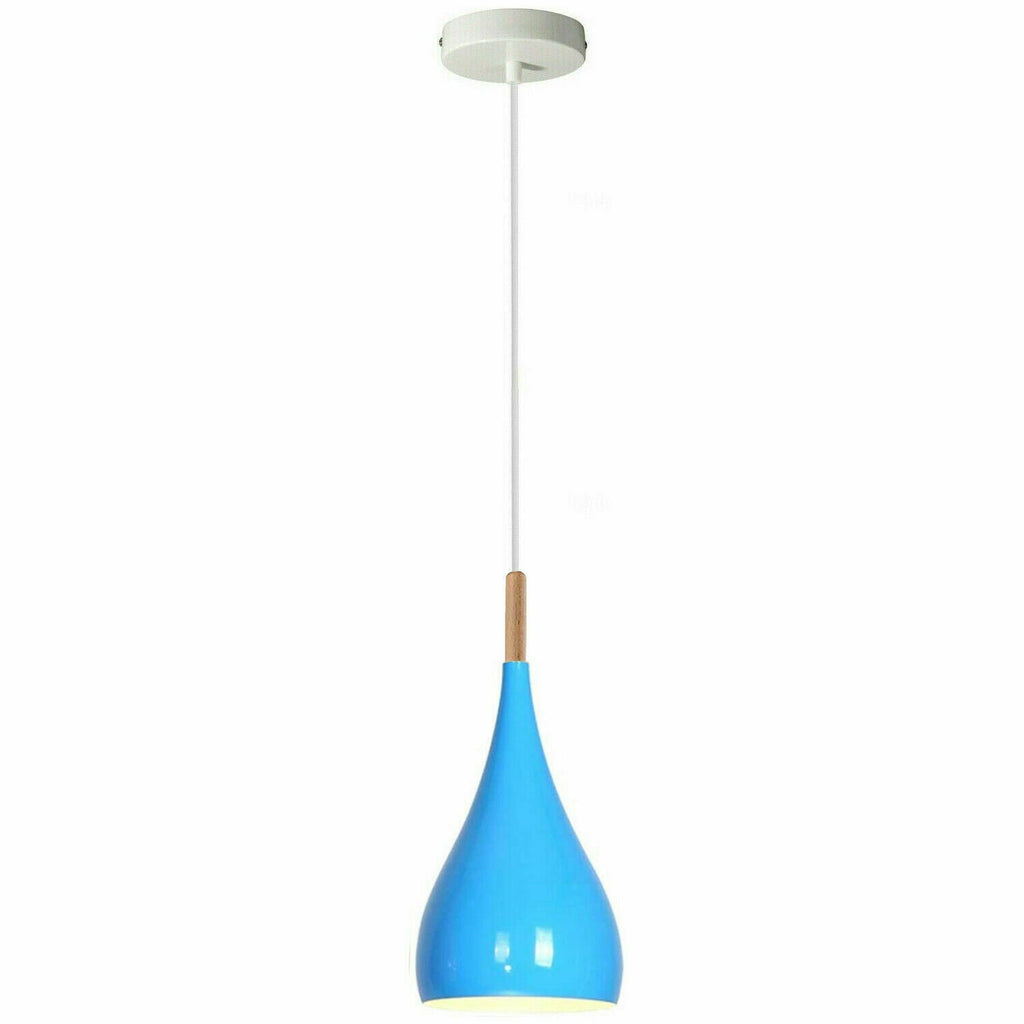 Modern Blue Colour Retro Ceiling Hanging Pendant Light Shade ~1651